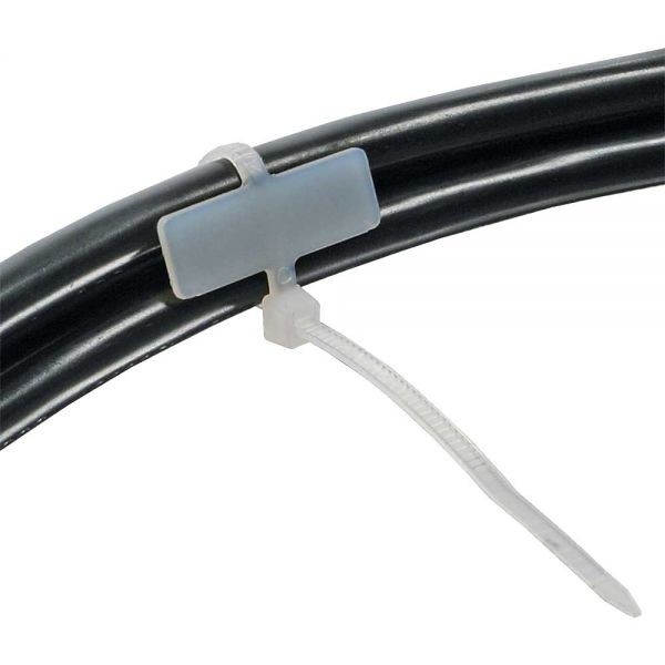 InLine® Kabelbinder, Länge 100mm, Breite 2,5mm, 100 Stück, Markierfeld