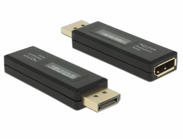 Delock 63338 DisplayPort Tester für EDID Information mit OLED Anzeige