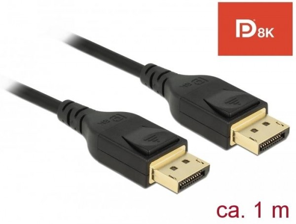 Delock DisplayPort Kabel 8K 60 Hz 3 m DP 8K zertifiziert