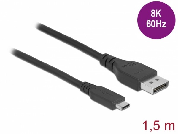 Delock Bidirektionales USB Type-C zu DisplayPort Kabel