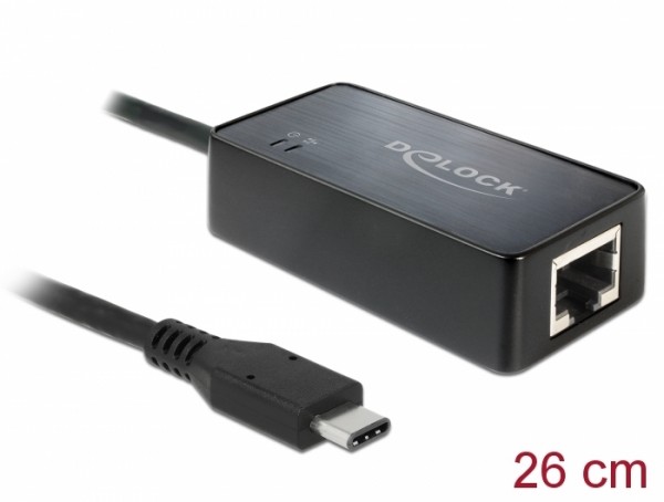 Delock 62642 Adapter USB 3.1 Gen1 mit USB-C Stecker > Gigabit LAN